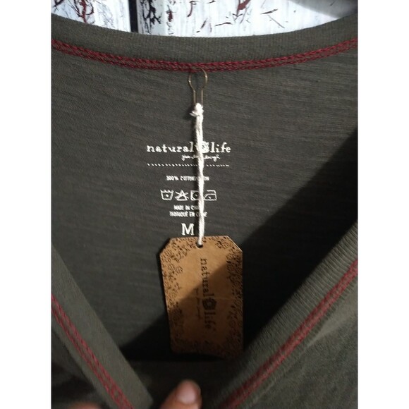 Natural Life Sleeveless Maxi Dress Medium Olive Green Distressed Logan Look Y2K - Picture 4 of 10